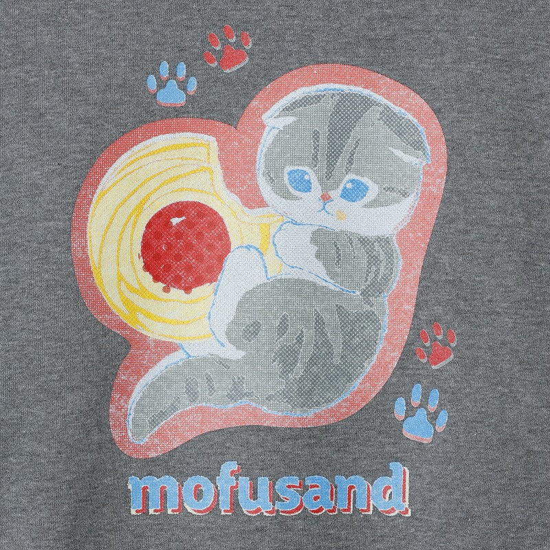 mofusand Retro sweatshirt cookies grey