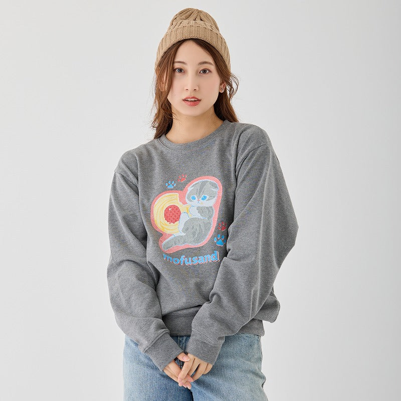 mofusand Retro sweatshirt cookies grey