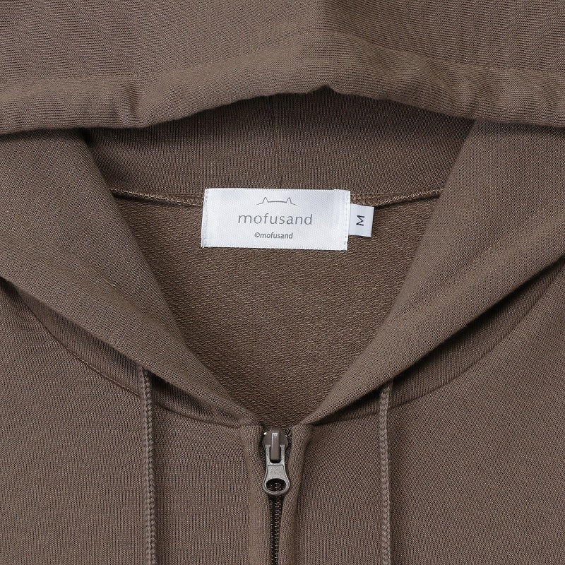 mofusand Retro hoodie kaijunyan khaki