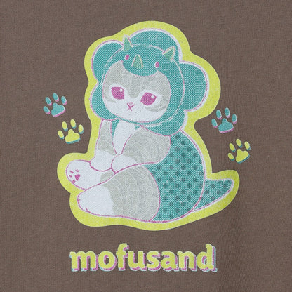 mofusand Retro hoodie kaijunyan khaki