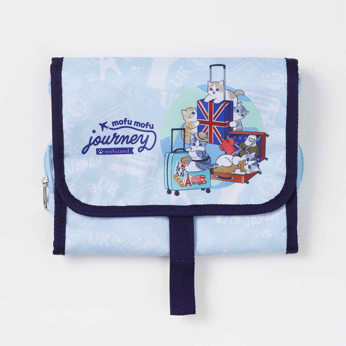 mofusand mofumofu journey Hanging Pouch Light Blue