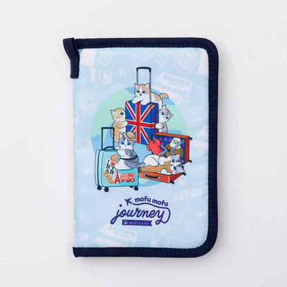 mofusand mofumofu journey Travel Pouch Light Blue