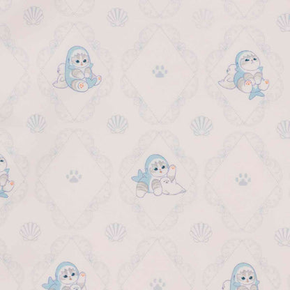 mofusand Glitter Tote Bag Shark Meow Silver