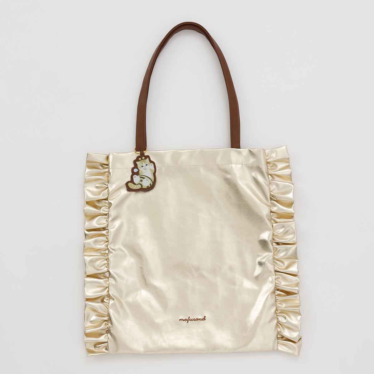 mofusand Glitter Tote Bag Bee Meow Gold