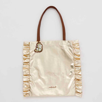 mofusand Glitter Tote Bag Bee Meow Gold