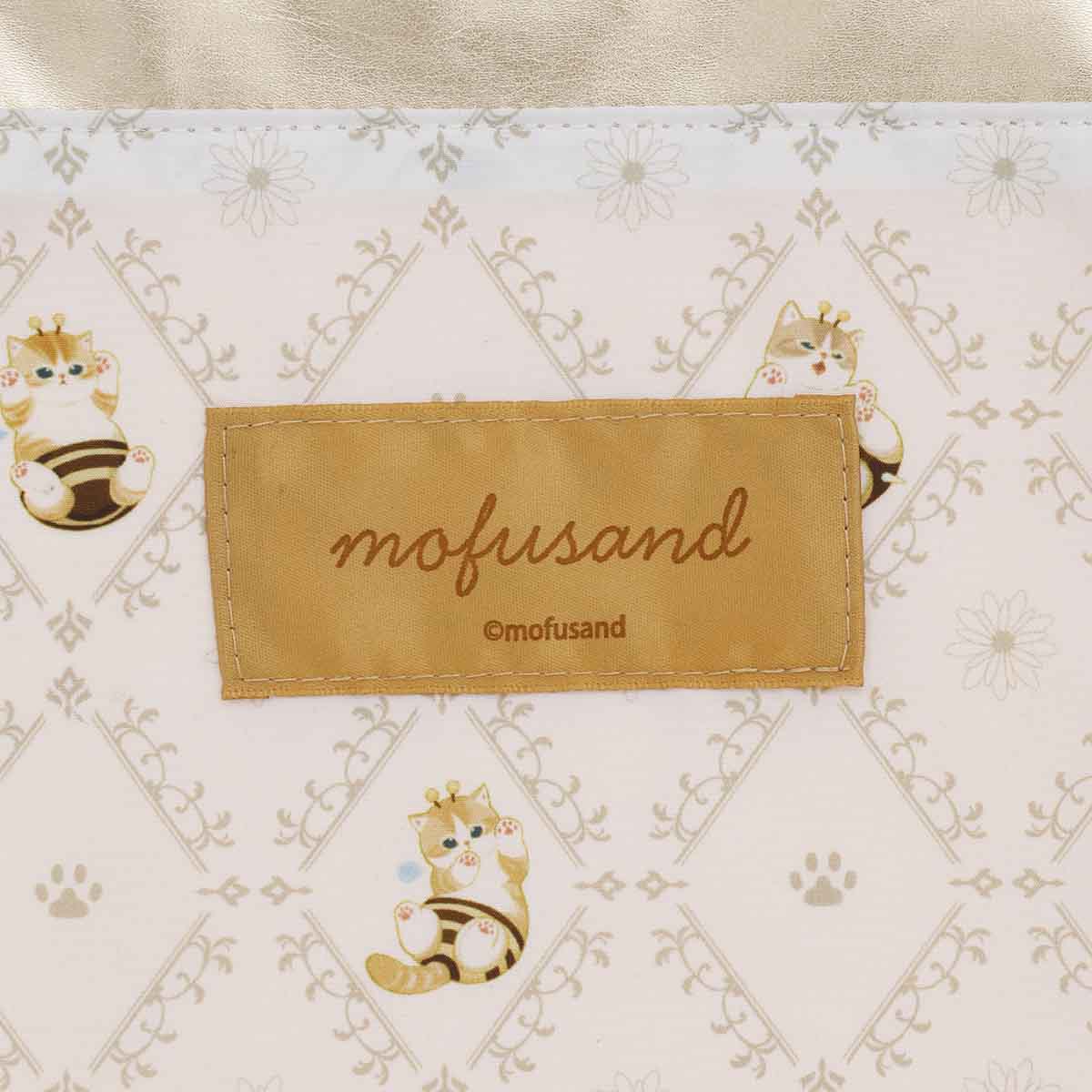 ポメ様♡14kgf mofusand ラメトートバッグ はちにゃん ゴールド | mofusandもふもふ