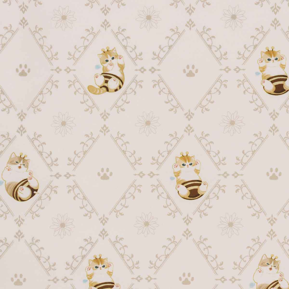 mofusand Glitter Tote Bag Bee Meow Gold