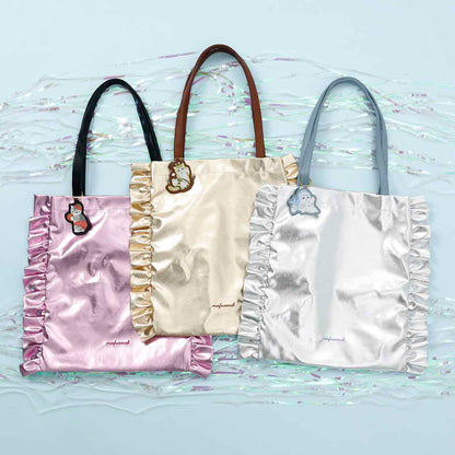 mofusand Glitter Tote Bag Bee Meow Gold