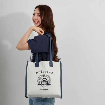 mofusand Tote bag college styleShark Meow gray