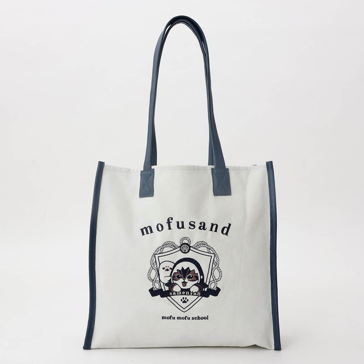 mofusand Tote bag college styleShark Meow gray