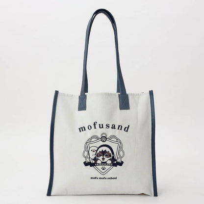 mofusand Tote bag college styleShark Meow gray