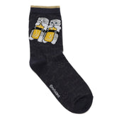 mofusand Sushi Crew Socks Egg Black
