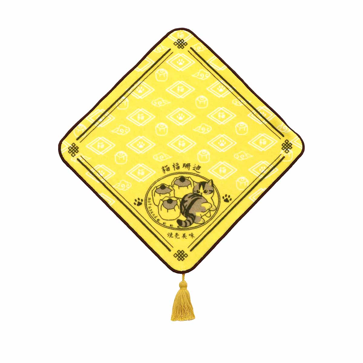 mofusand 중화풍 타월 손수건 슈마이 옐로우