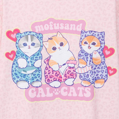 mofusand GAL Cats T-Shirt GAL CAT Pink