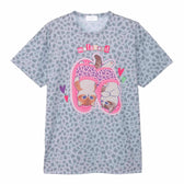 mofusand GAL Cats T-Shirt Slippers Gray