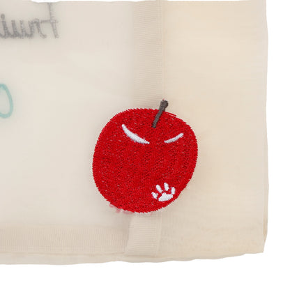 mofusand オーガンジーバッグ リンゴ ホワイト