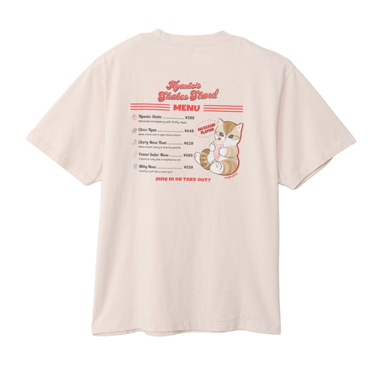 mofusand Diner T-shirt MENU (Ivory)