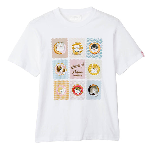 mofusand COFFEE AND DONUTS T-shirt Collection White