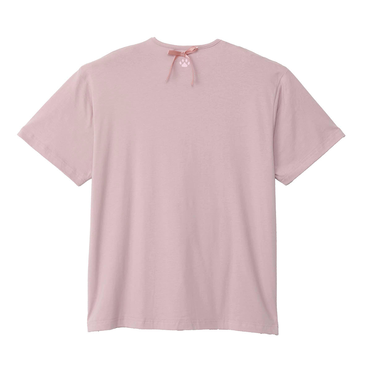 mofusand Balletcore T-Shirt Peach Ribbon Meow (Pink)