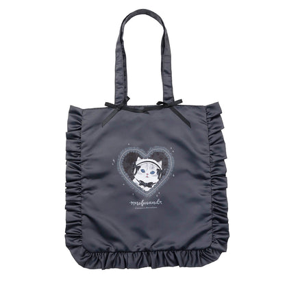 mofusand 芭蕾风 托特包 黑丝带猫（黑色）