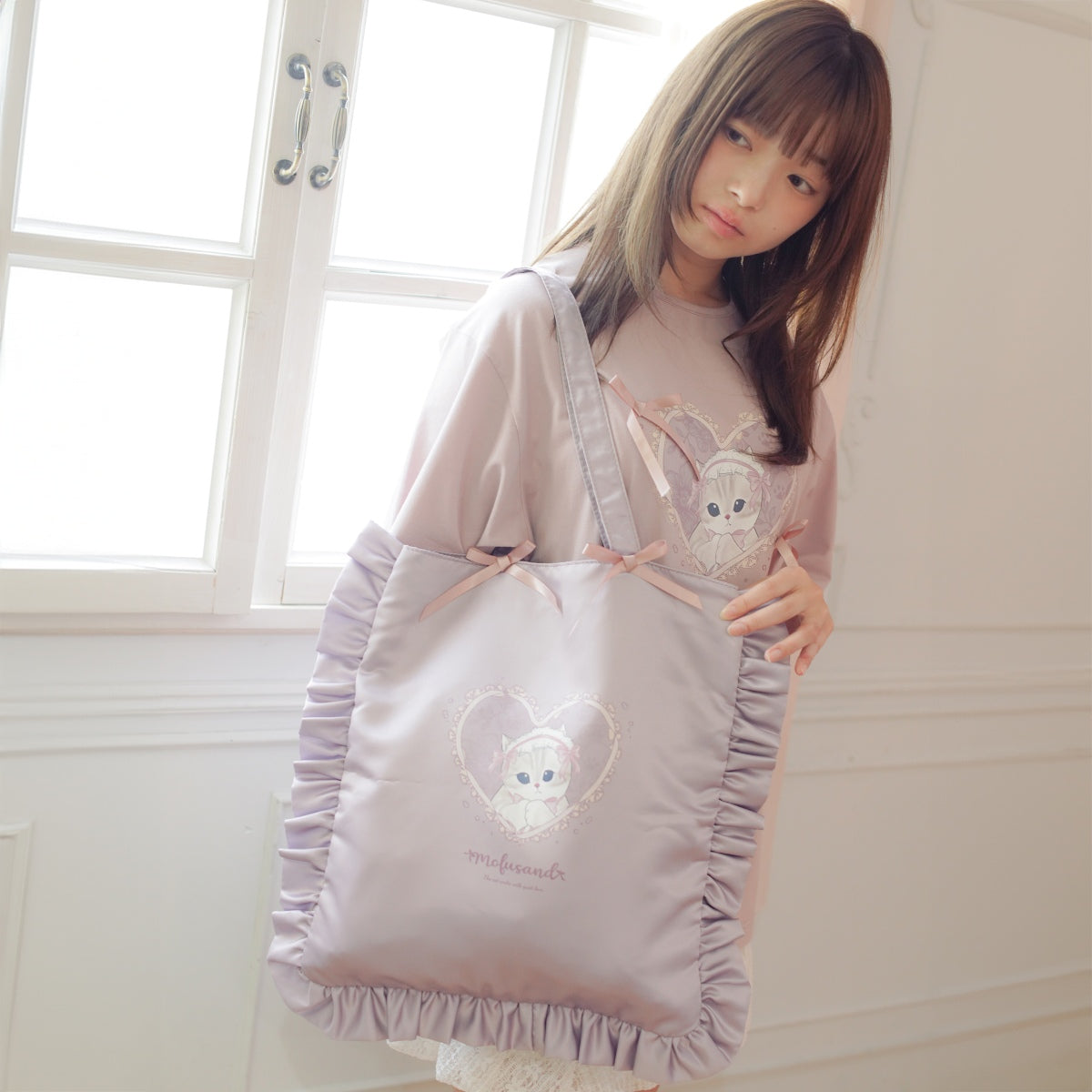 mofusand バレエコア トートバッグ ももりぼにゃん ピンク | mofusand