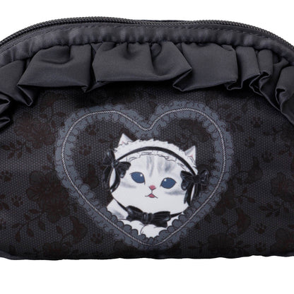 mofusand バレエコア ポーチ くろりぼにゃん ブラック