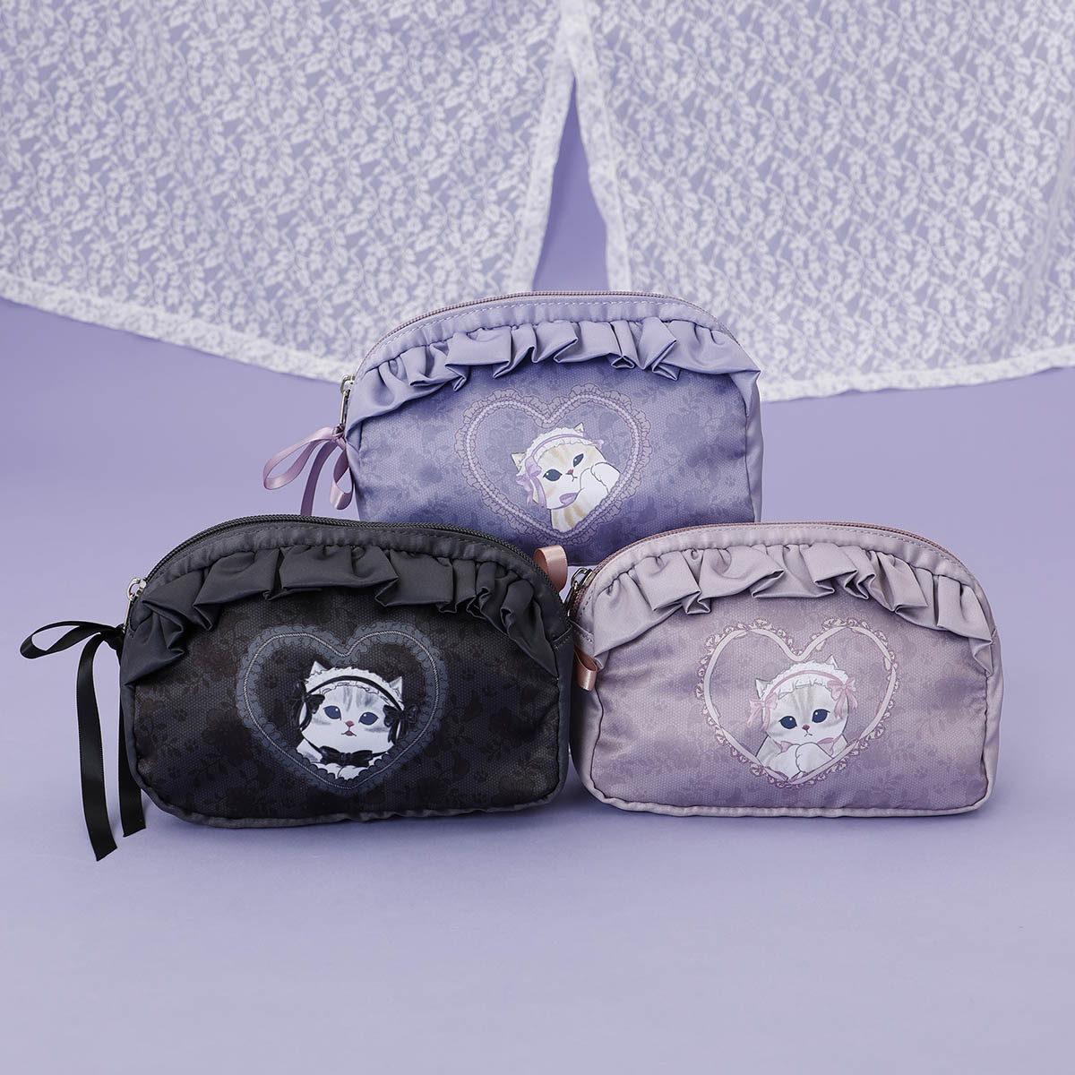 mofusand バレエコア ポーチ ももりぼにゃん ピンク