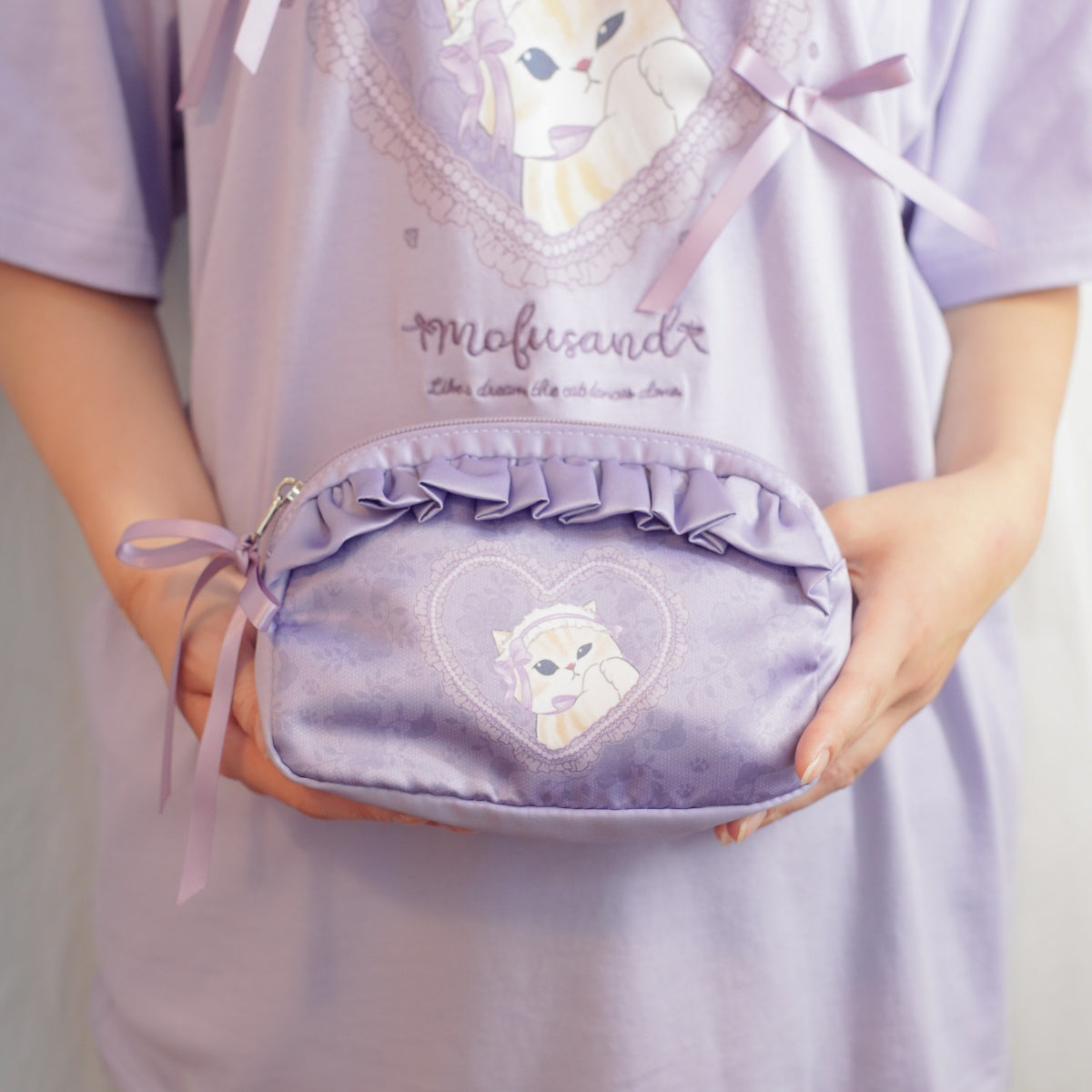 mofusand バレエコア ポーチ ラベりぼにゃん パープル | mofusand