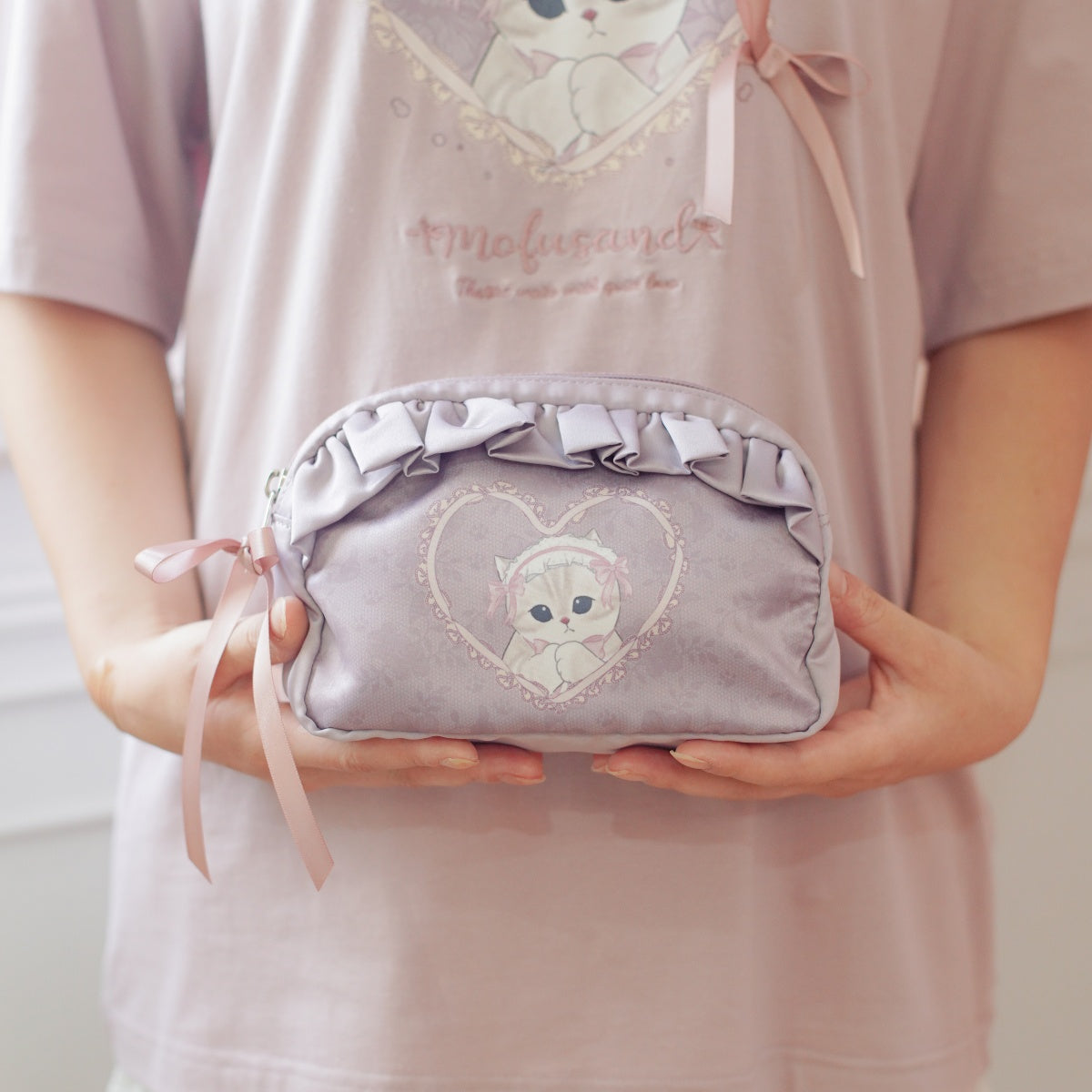 mofusand バレエコア ポーチ ももりぼにゃん ピンク