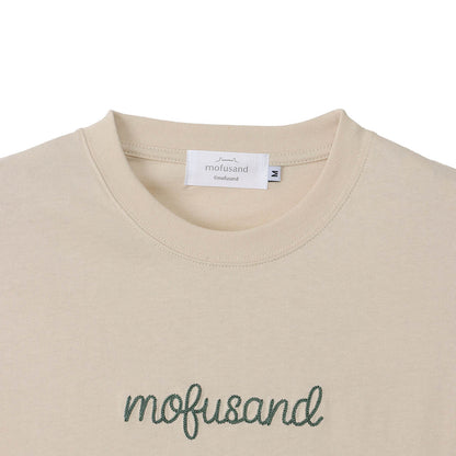 mofusand Yarn Ball T-Shirt Biting Meow (Natural)
