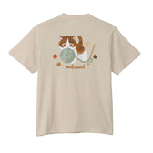 mofusand Yarn Ball T-Shirt Biting Meow (Natural)