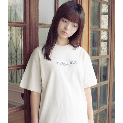 mofusand Yarn Ball T-Shirt Biting Meow (Natural)