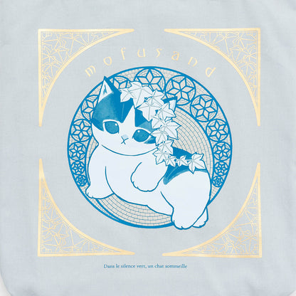 mofusand アールヌーヴォー風 トートバッグ アイビー アッシュブルー