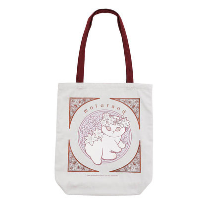 mofusand Art Nouveau Style Tote Bag Lily (Dusty Pink)