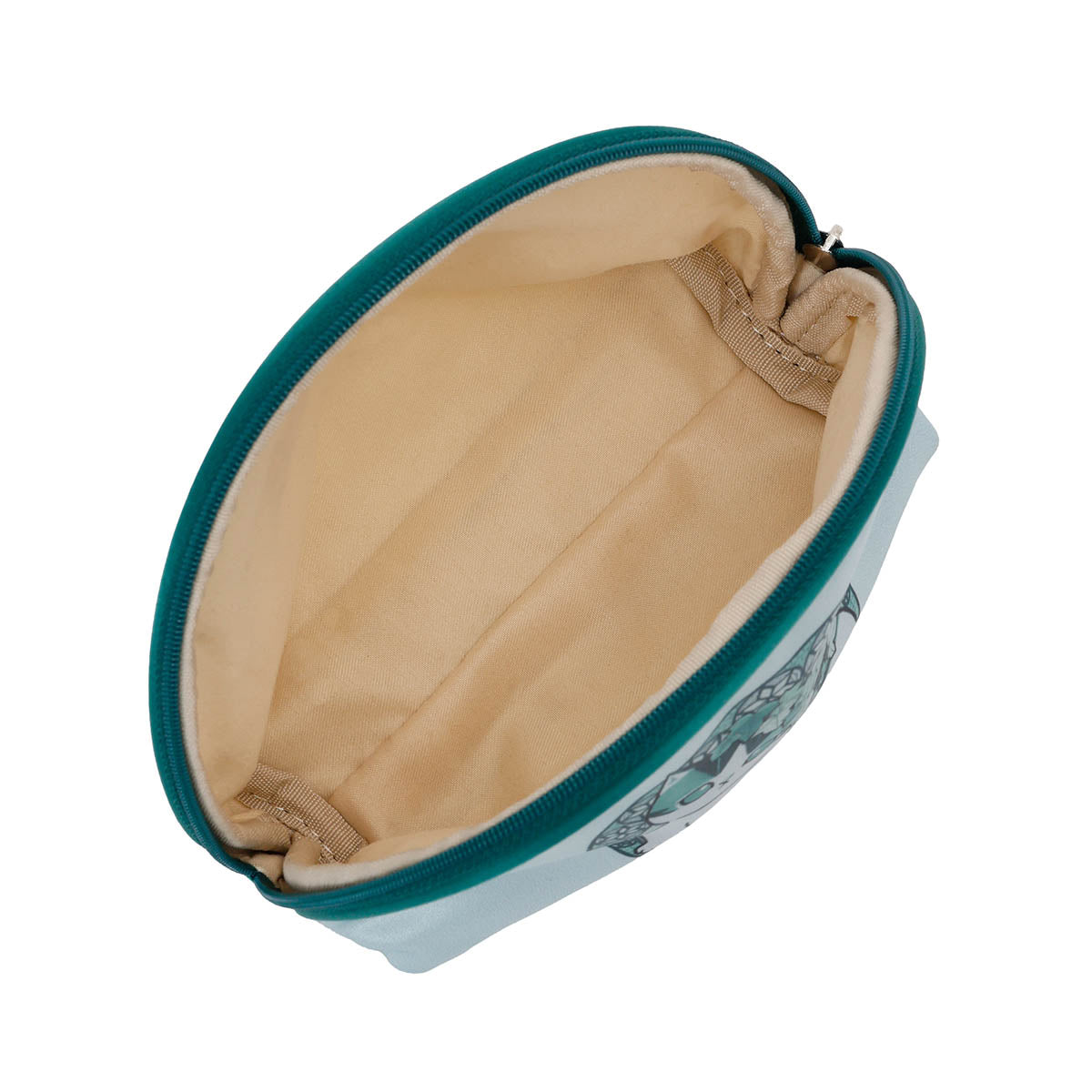 mofusand 新藝術風 收納包 常春藤（鼠尾草綠）