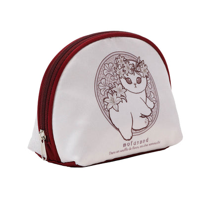 mofusand アールヌーヴォー風 ポーチ リリー ダスティピンク