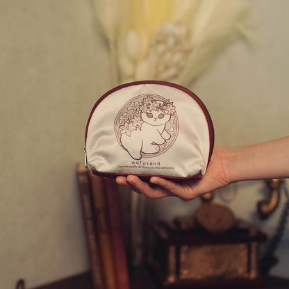 mofusand アールヌーヴォー風 ポーチ リリー ダスティピンク