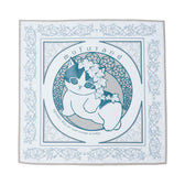 mofusand Art Nouveau Style Scarf Ivy (Blue Gray)