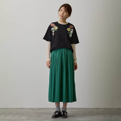 mofusand × HIBIYA-KADAN T-Shirt Rayflora Black