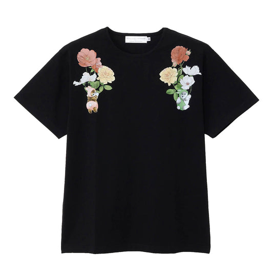 mofusand × HIBIYA-KADAN T-Shirt Rayflora Black