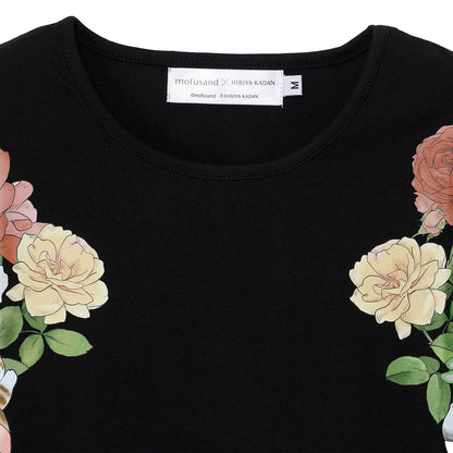 mofusand × HIBIYA-KADAN T-Shirt Rayflora Black