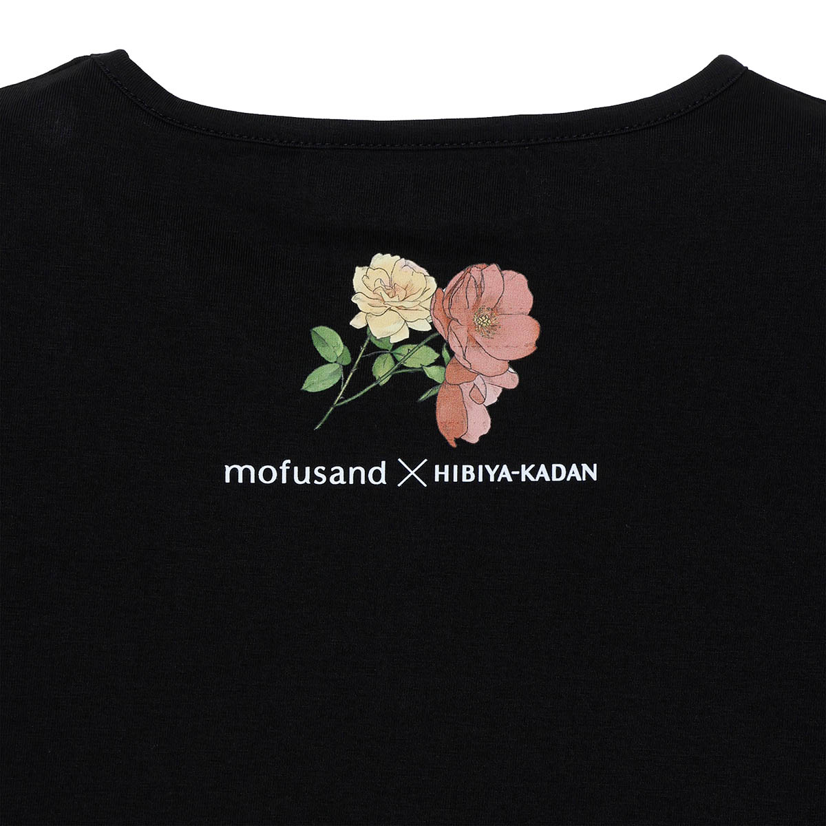 mofusand × HIBIYA-KADAN T-Shirt Rayflora Black