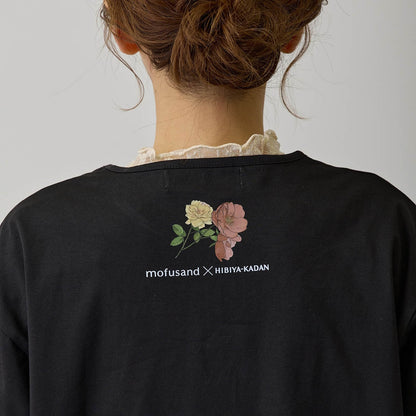 mofusand × HIBIYA-KADAN T-Shirt Rayflora Black