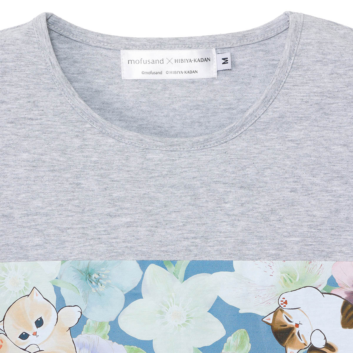 mofusand × HIBIYA-KADAN T-Shirt Winter Origin Grey