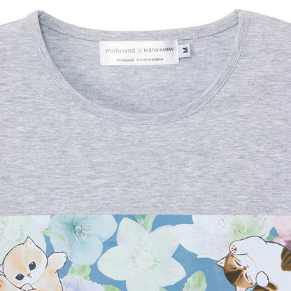 mofusand × HIBIYA-KADAN T-Shirt Winter Origin Grey