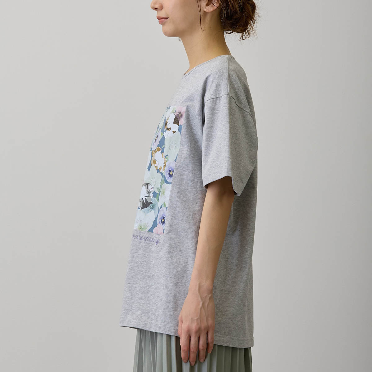 mofusand × HIBIYA-KADAN T-Shirt Winter Origin Grey