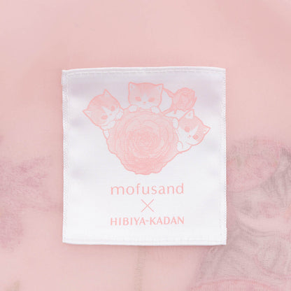 mofusand × HIBIYA-KADAN Tulle Bag Coy Bloom Pink