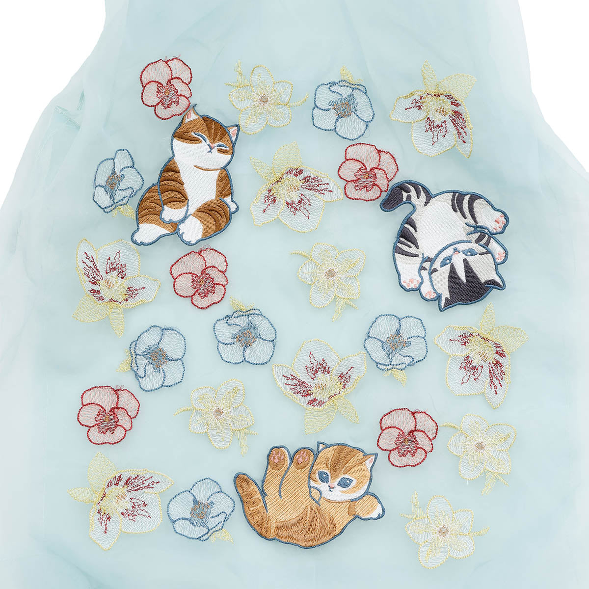 mofusand × HIBIYA-KADAN Tulle Bag Winter Origin Mint