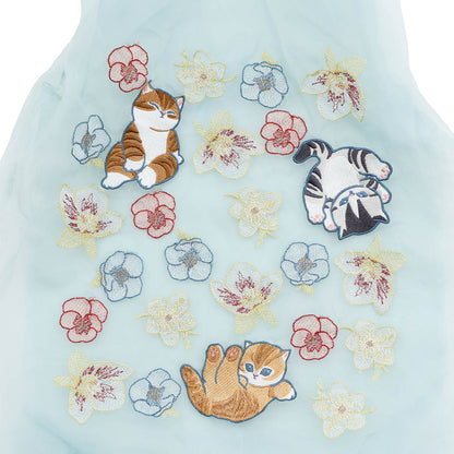 mofusand × HIBIYA-KADAN Tulle Bag Winter Origin Mint