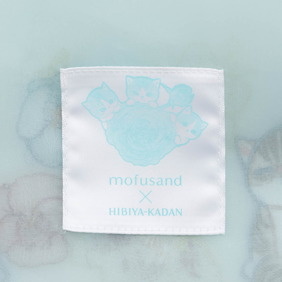 mofusand × HIBIYA-KADAN Tulle Bag Winter Origin Mint
